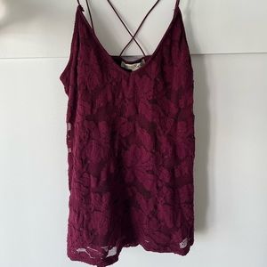 Express Floral Lace Tank Top Size Small